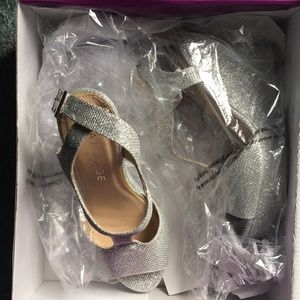 Rampage silver sparkle wedge